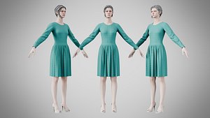 Dress 05 Dark Cyan