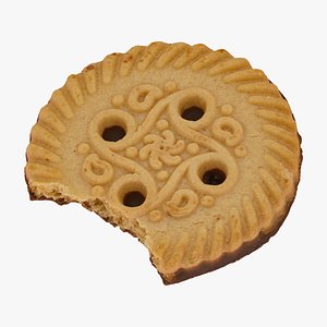 christmas chocolate biscuit 07 3D model