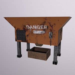 Old Shredder PBR Game Ready Low-poly