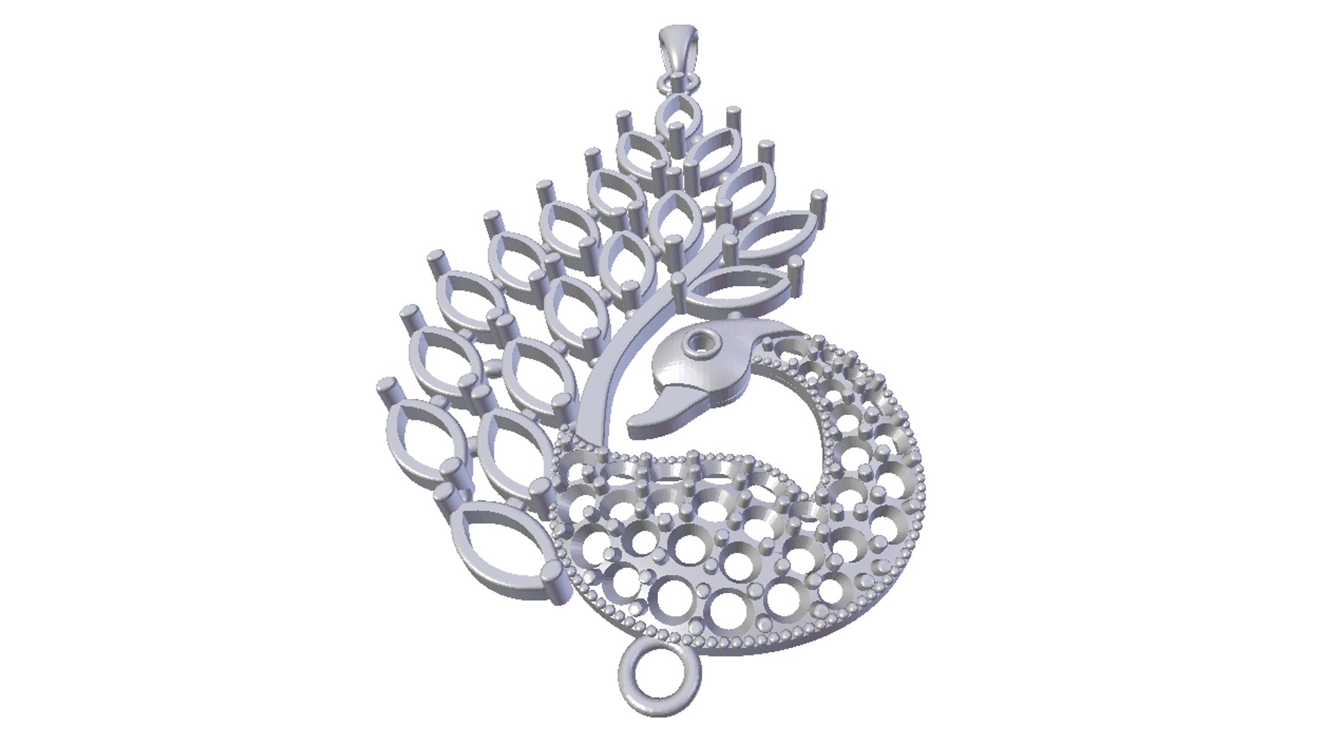 Pendant Peacock 3D Model - TurboSquid 1703941