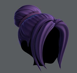 3D Hair style for girl V08