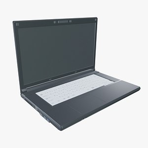 3D Fujitsu Lifebook Laptop