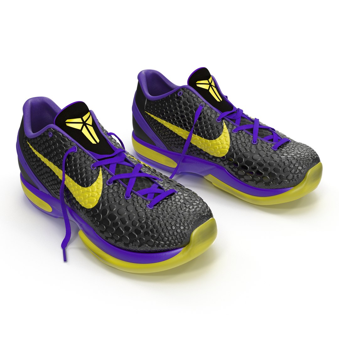 Sneakers Nike Zoom Black 3D Model 3D model preview