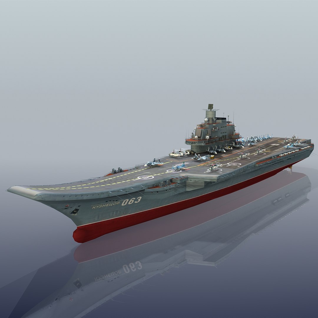 3d admiral kuznetsov aircraft carrier model