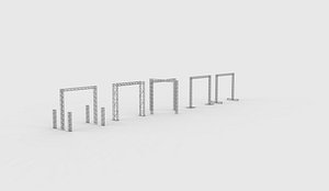 box truss set 3D model 3D model