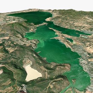 Clear Lake State of California US 3D