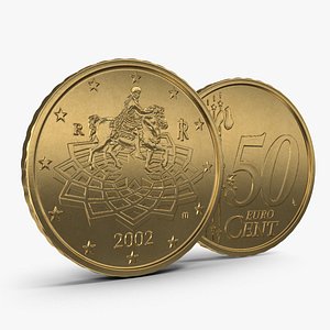 italian euro coin 50 3ds