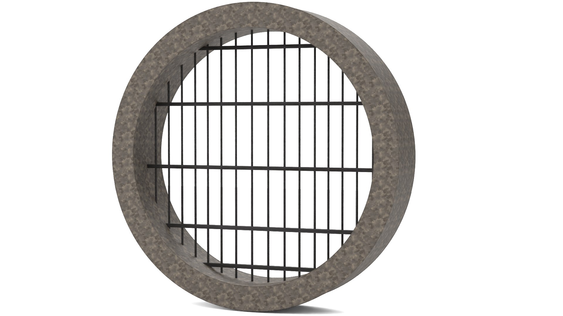 3D Infrastructure Structure Concrete Arched Grate Grey Old Model ...