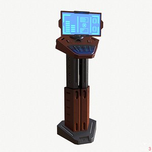 3D Scifi computer unit