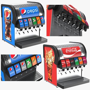 Two Soda Fountains 3D model