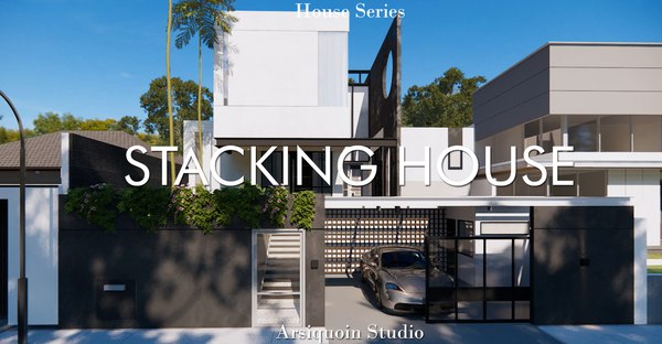 modelo 3d Stacking House - TurboSquid 2045619