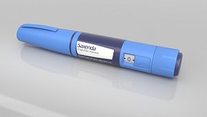 3D Saxenda Pen model