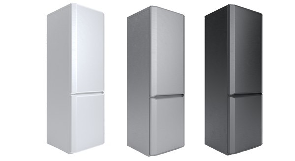 Fridge - white gray and black Modelo 3D - TurboSquid 2047625