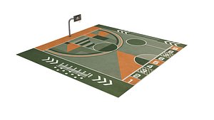 3D Street Basketball Court