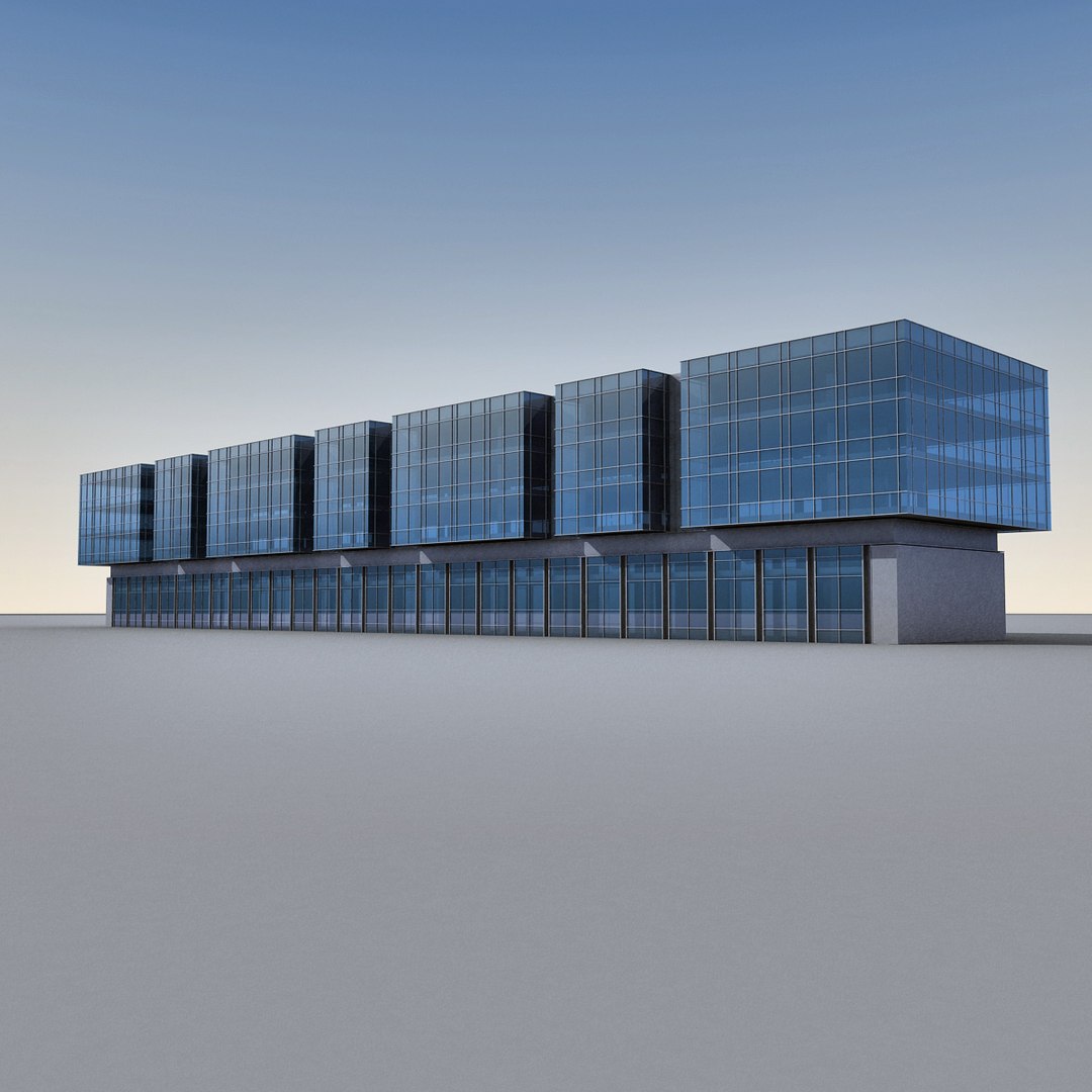 3d Max Modern Building