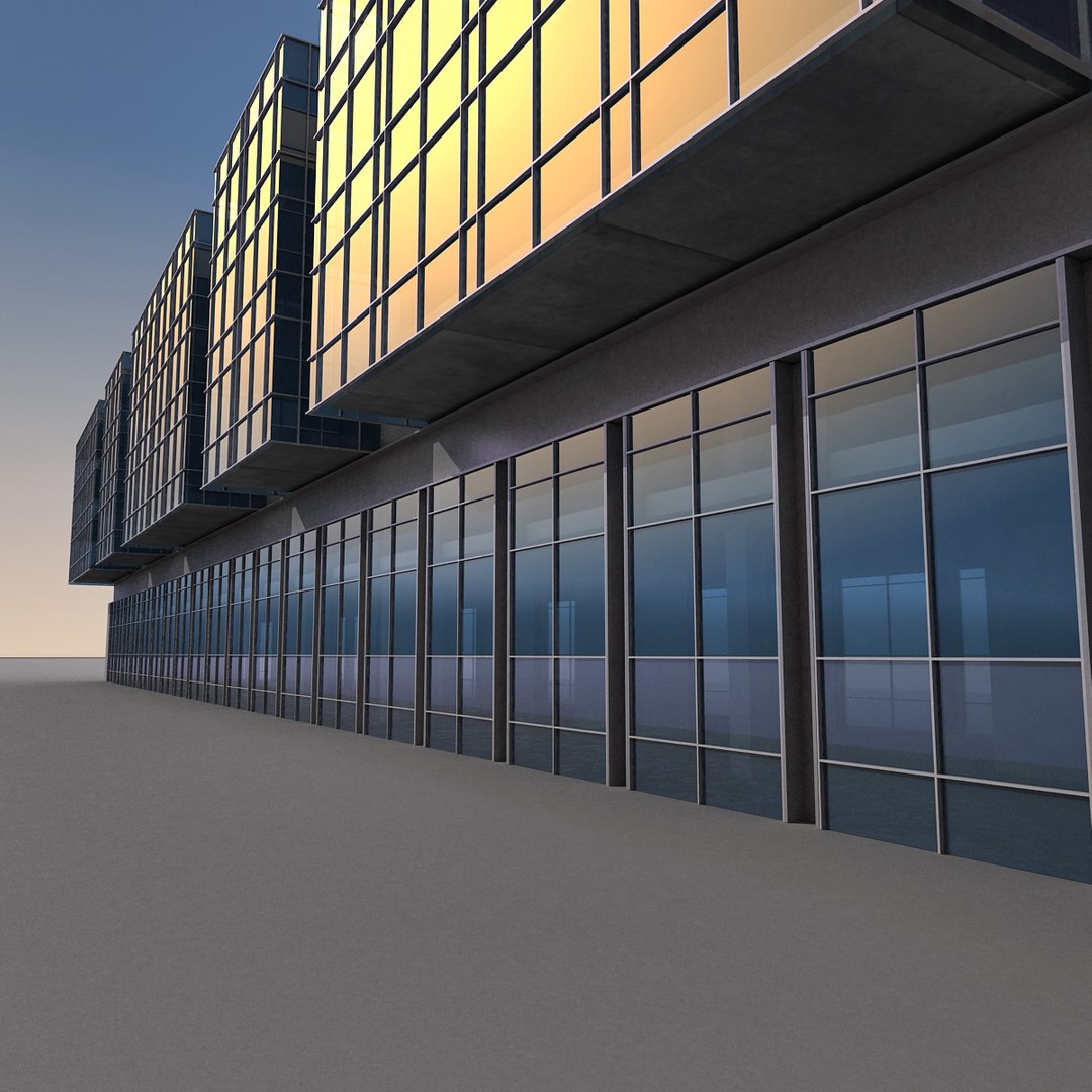 3d Max Modern Building