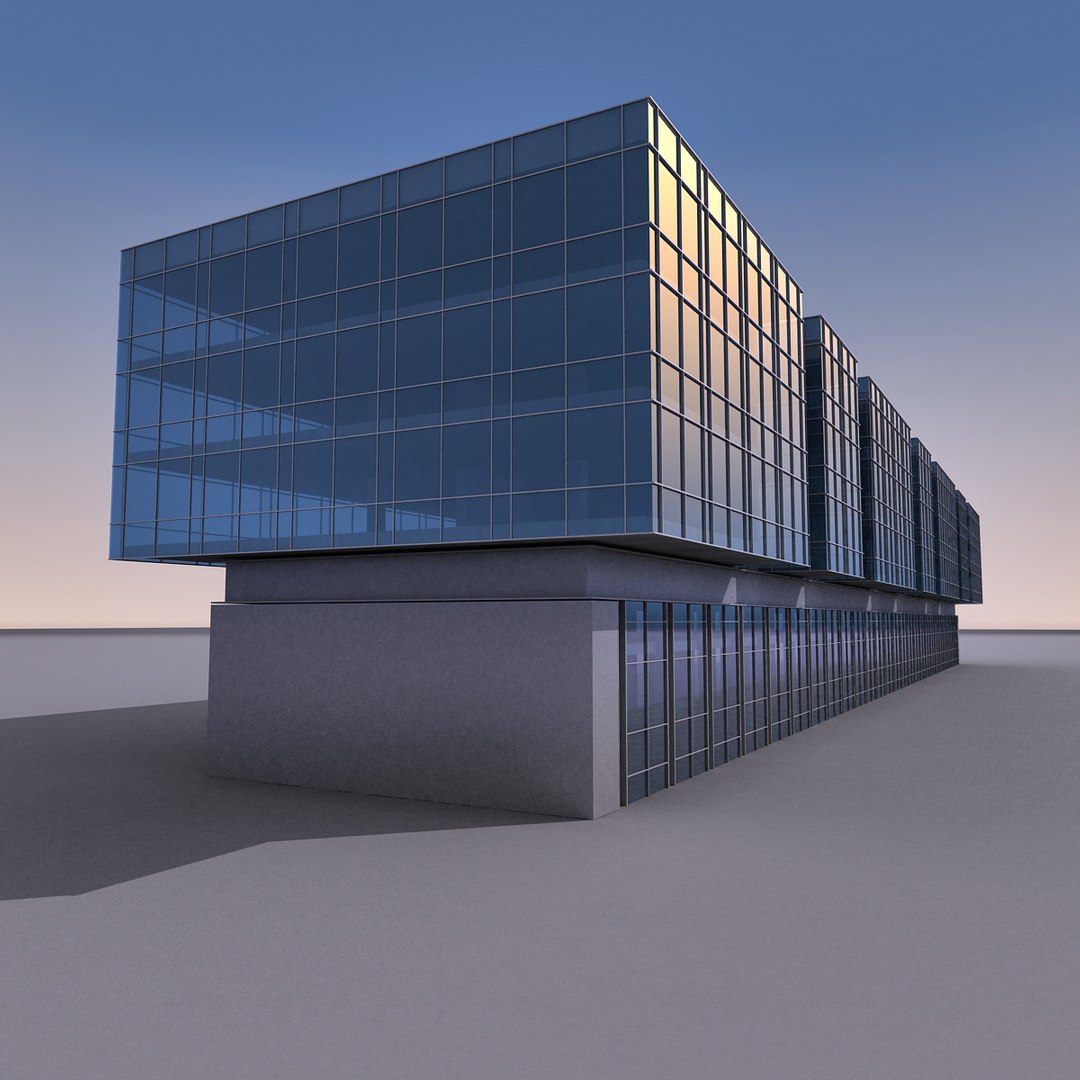 3d Max Modern Building