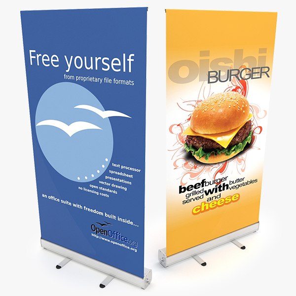 banner stand 3ds