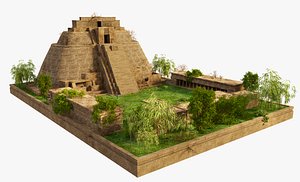 Uxmal Pyramid 3D