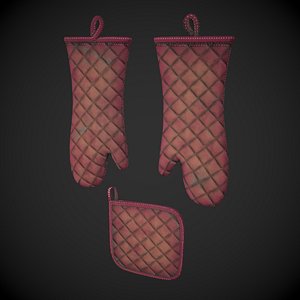 Kitchen Mittens - Potholders model