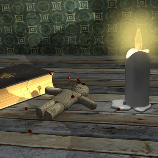 voodoo ritual doll 3d model