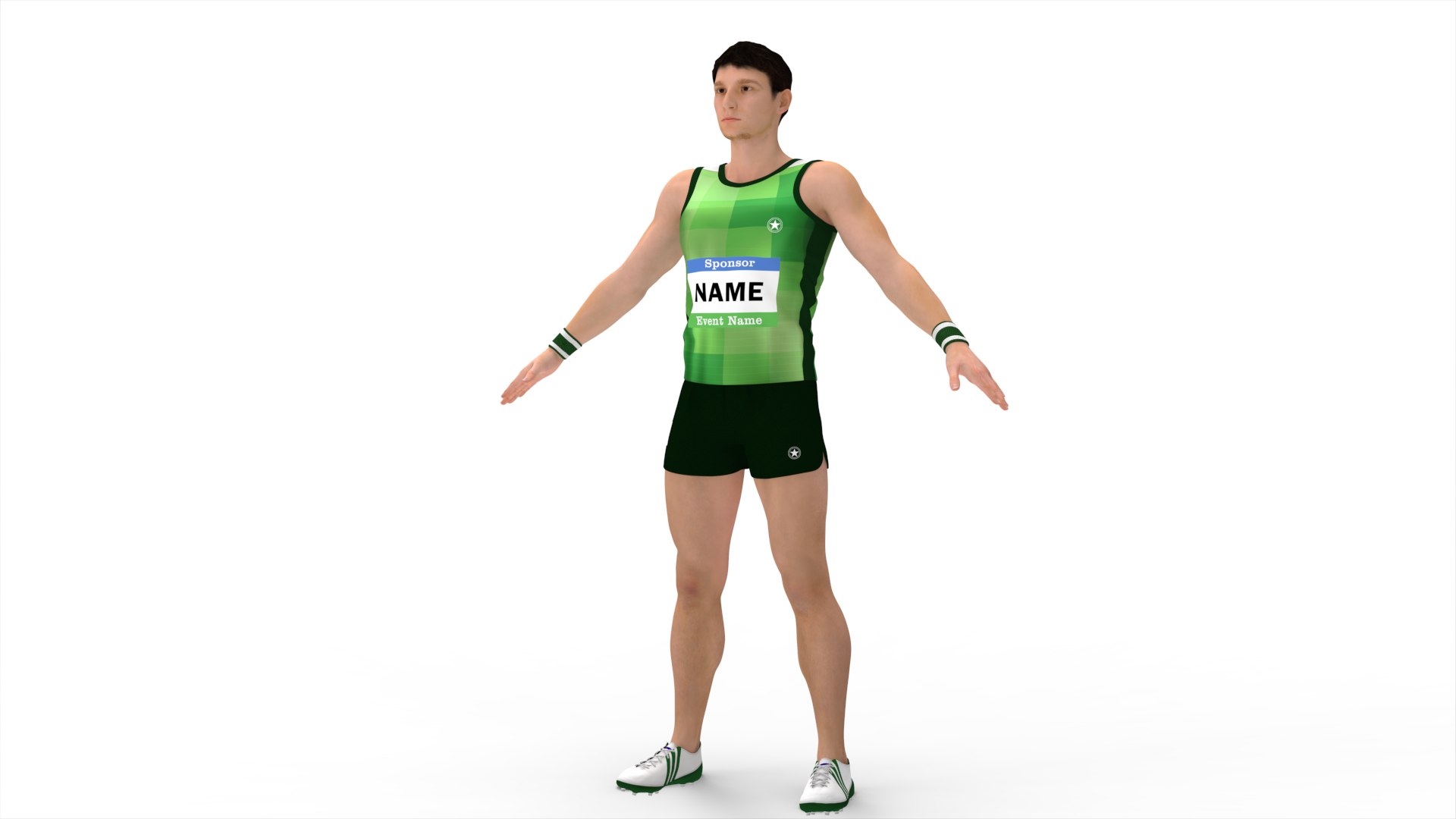 3D Athlete Runner - TurboSquid 2005876