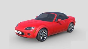 Low Poly Car - Mazda MX-5 2009