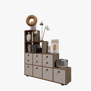 Slide Rack Bricks 3D model