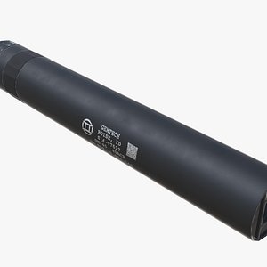 Tactical Silencer 45 ACP 9MM Low-poly