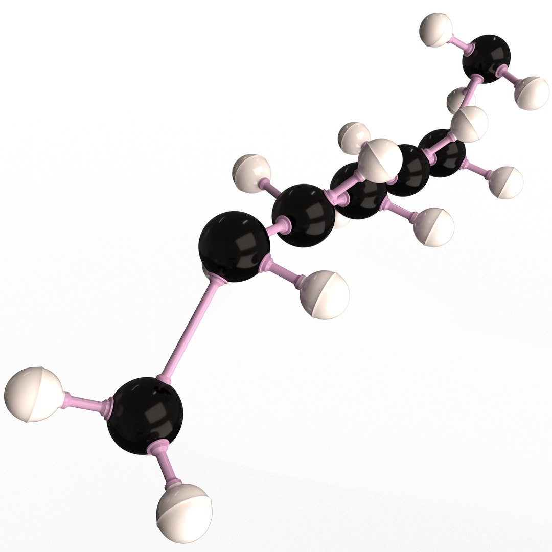3D Octane Molecule Model - TurboSquid 1860243
