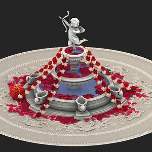 fountain flower valentine model