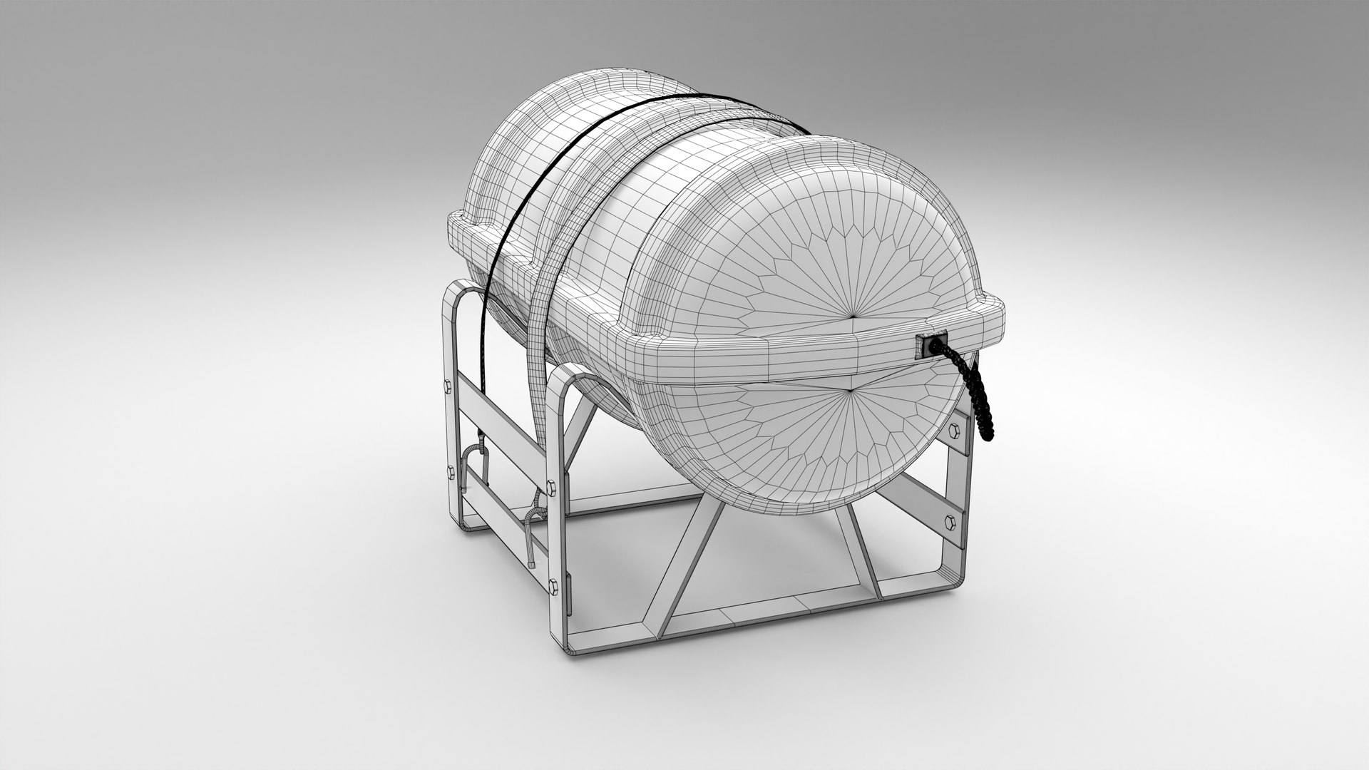Liferaft With Stand Model - TurboSquid 2118182