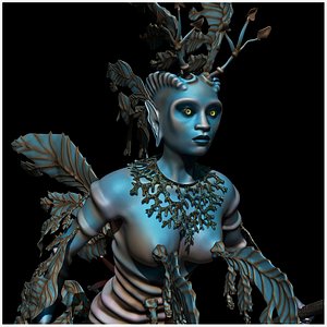 Leafy Sea Dragon Mermaid Warrior model