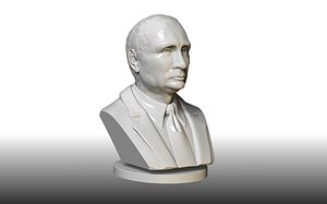 3d print bust of Vladimir Putin 3D model