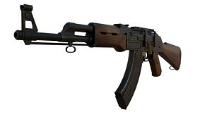 AK 47 3D Model Fully Rigged GameReady