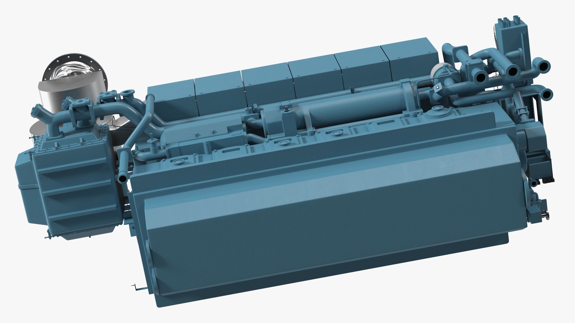 Marine Engine Blue Model - TurboSquid 2274431