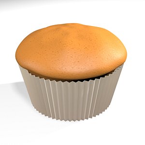 plain muffin 3D model