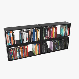 100 modern books 3d max