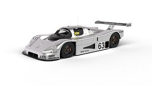 Mercedes Benz C9 GT 1987 Sauber Racing 3d model