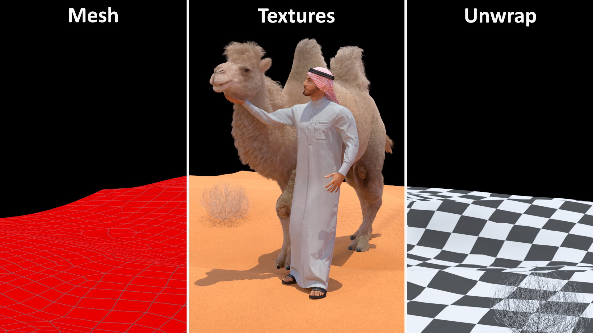 3D Arab Man with Camel on Desert Fur https://p.turbosquid.com/ts-thumb/Aj/DCphGF/3Q/arabmanwithcamelondesertfur3dmodel029/jpg/1724756664/1920x1080/fit_q87/89a7941141702bc29328d7cff16b5d439a84f567/arabmanwithcamelondesertfur3dmodel029.jpg