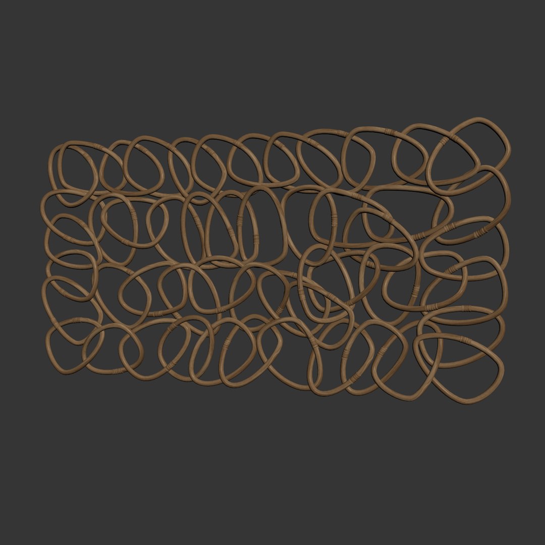 Palisades Rattan Wall Decor Model TurboSquid 1847120