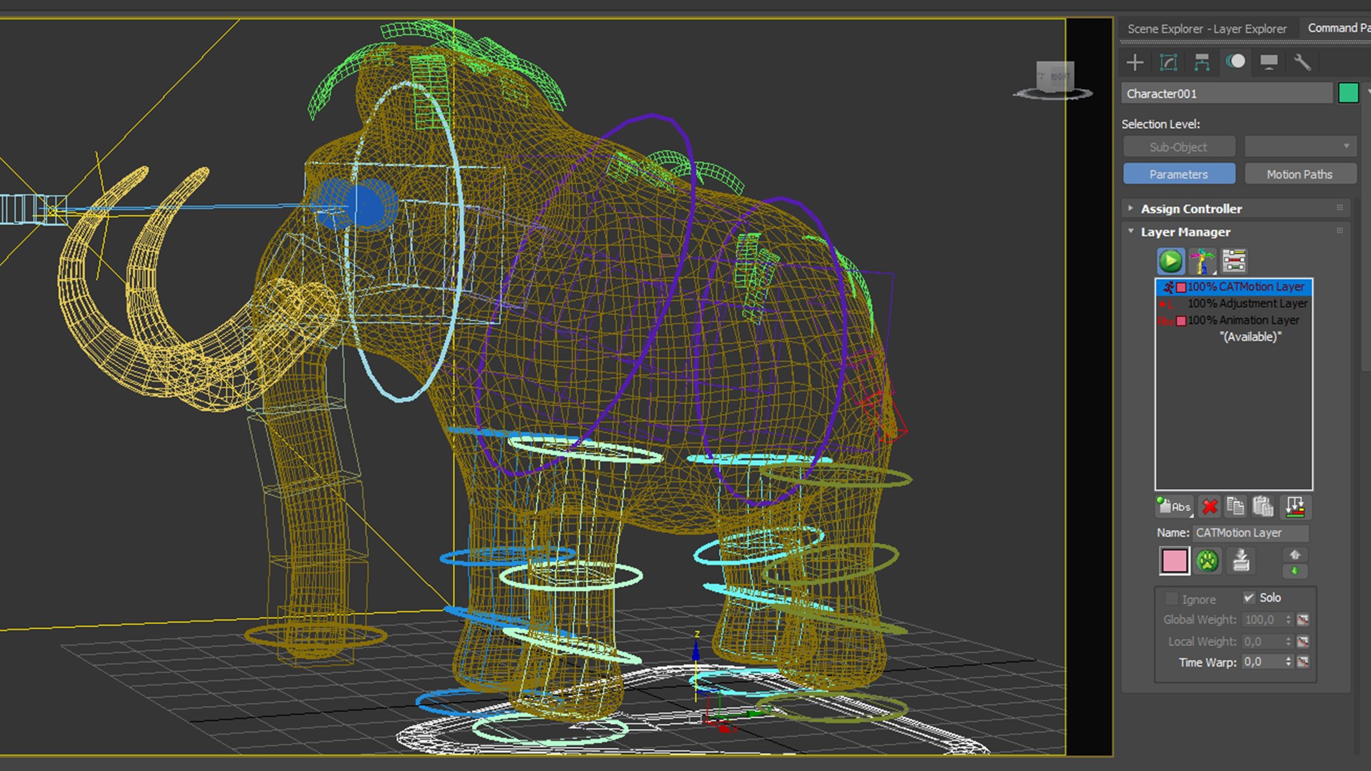 Mammoth Rig High-poly Textured 3D - TurboSquid 2345114