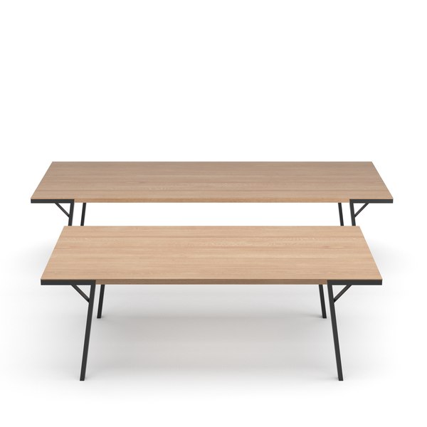 modèle 3D de Tables à manger à cadre Milla et Milli - TurboSquid 2473881