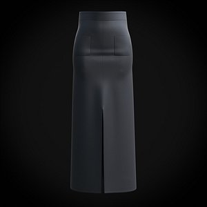 3D Female skirt - Denim skirt