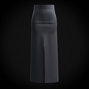 3D Female skirt - Denim skirt