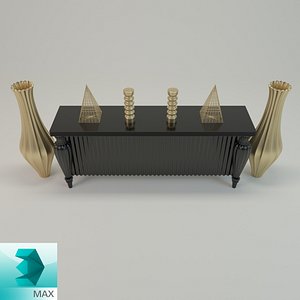 3d sideboard decorative model