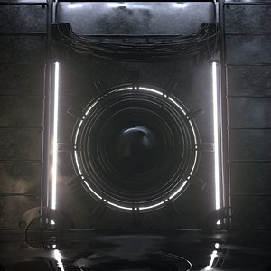 Minimalist Sci-Fi Reactor 3D model