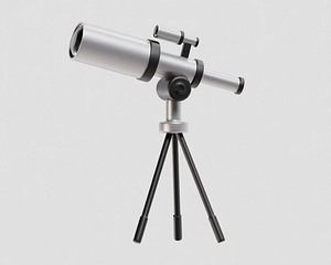 3D Telescope 3d Model