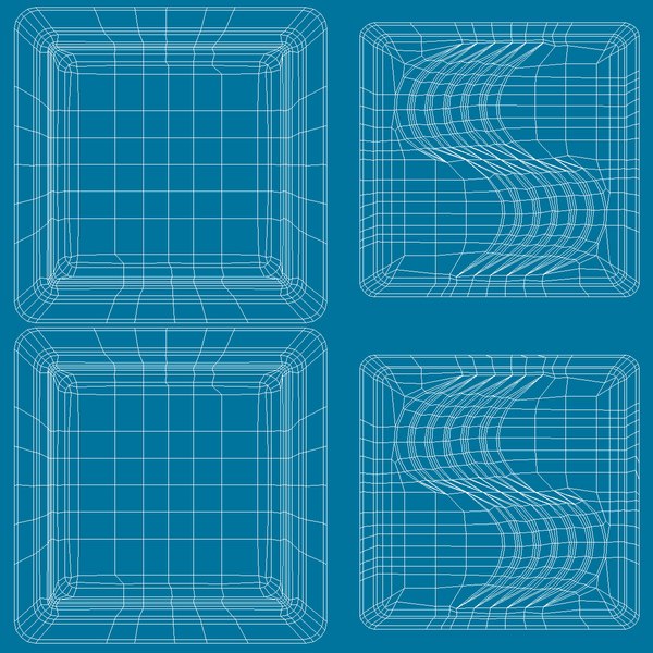 Square Glass Block Ocean View Blue 3D model TurboSquid 1830821