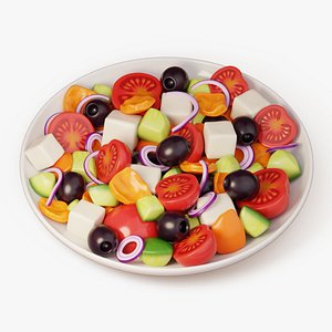 3D model Greek Salad Bowl